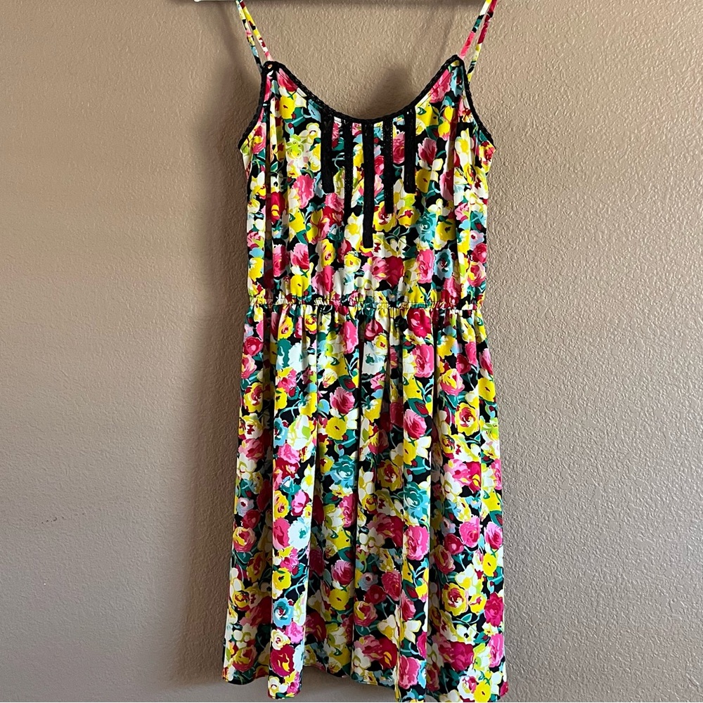 Betsey Johnson Vintage Y2K Spaghetti Strap Mini Dress Size 4